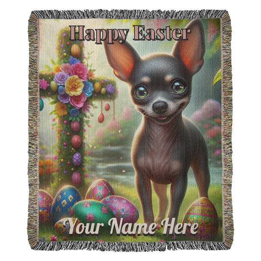 Xoloitzcuintli- Easter Gift-Christian Gift-Personalized Heirloom Woven Blanket