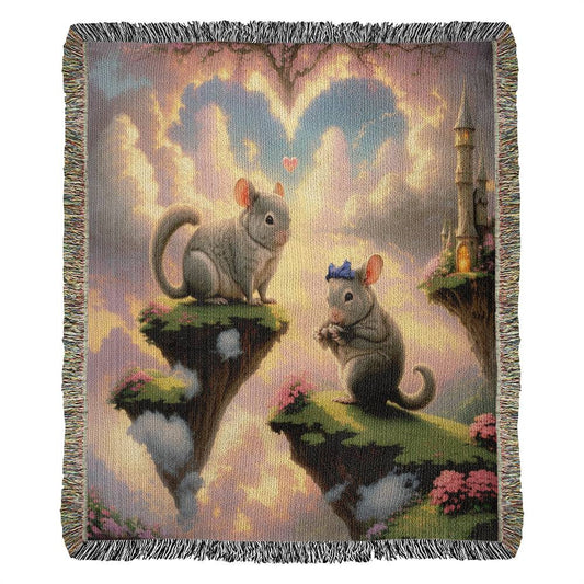 Chinchillas Heart Cloud-Valentine's Day Gift - Heirloom Woven Blanket