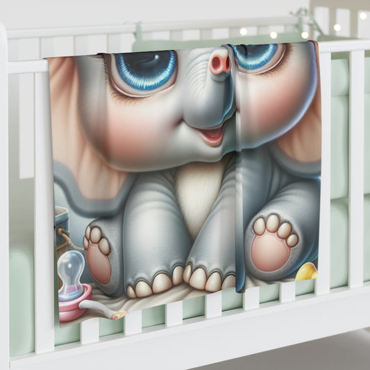 Elephant- Baby Shower Gift-Newborn Gift-Baby Swaddle Blanket