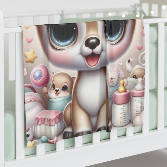 Deer- Baby Shower Gift-Newborn Gift-Baby Swaddle Blanket