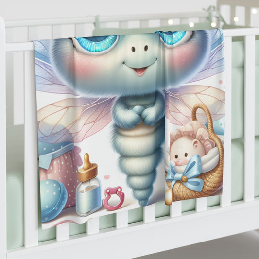Dragonfly- Baby Shower Gift-Newborn Gift-Baby Swaddle Blanket
