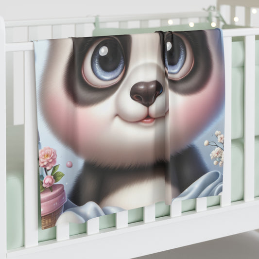 Panda- Baby Shower Gift-Newborn Gift-Baby Swaddle Blanket