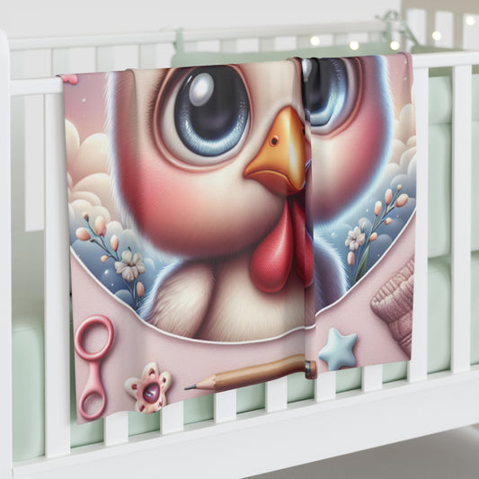 Rooster- Baby Shower Gift-Newborn Gift-Baby Swaddle Blanket