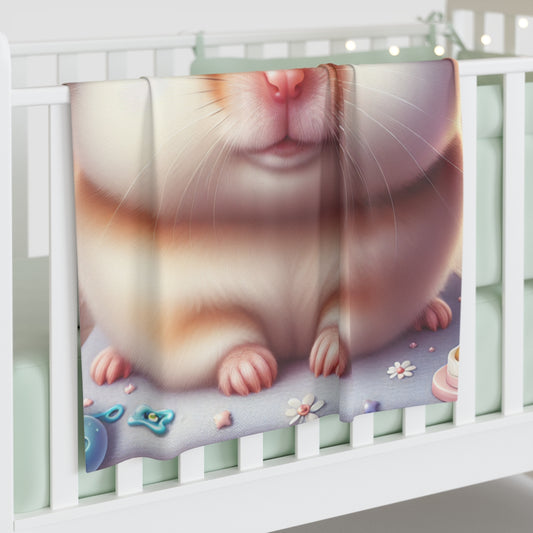 Hamster- Baby Shower Gift-Newborn Gift-Baby Swaddle Blanket