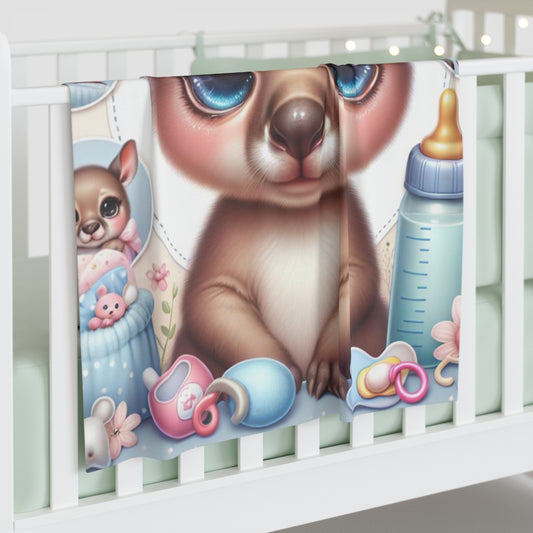 Kangaroo- Baby Shower Gift-Newborn Gift-Baby Swaddle Blanket