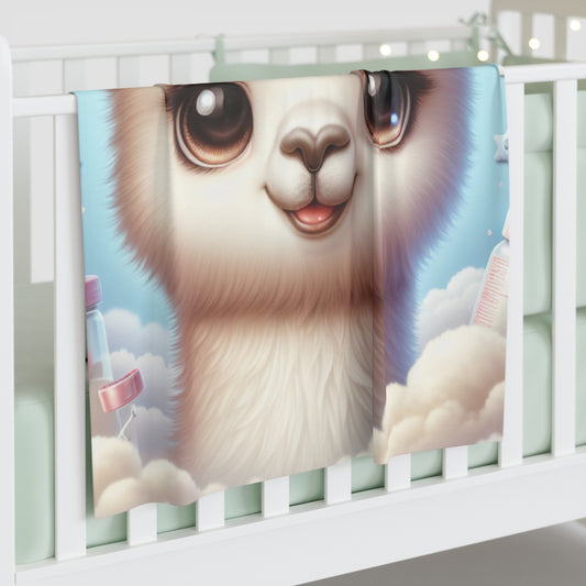 Llama- Baby Shower Gift-Newborn Gift-Baby Swaddle Blanket