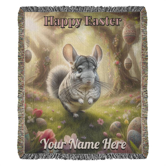 Chinchilla- Easter Gift-Christian Gift-Personalized Heirloom Woven Blanket